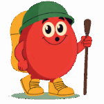 関西40代メンバー中心の登山ハイキングサークル TOMATOハイキングクラブのマスコット