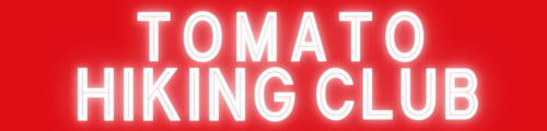 とまとハイキングクラブ、40代50代、関西大阪の登山サークル・ハイキングサークルのテキストロゴ
